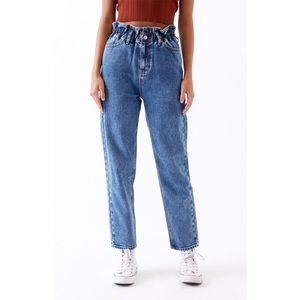 PacSun Seabreak Paperbag Waist Mom Jeans